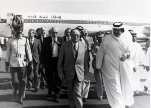 Staatsbesuch in Quatar, 1981 (Foto: Stiftung Bruno Kreisky Archiv)